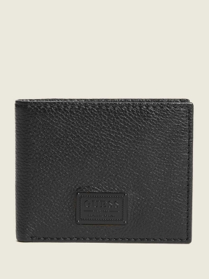 Black Men's GUESS Bishop Bifold Wallets | USA48XBTPS