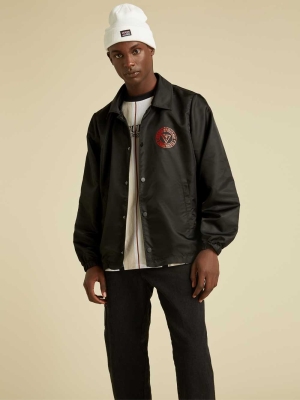 Black Men's GUESS Originals Coach Jackets | USA95XWOFH