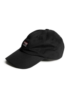 Black Men's GUESS Originals Dad Hats | USA63AYUSB