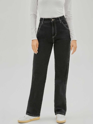 Black Wash Women's GUESS Originals Carpenter Jeans | USA57KCPAH