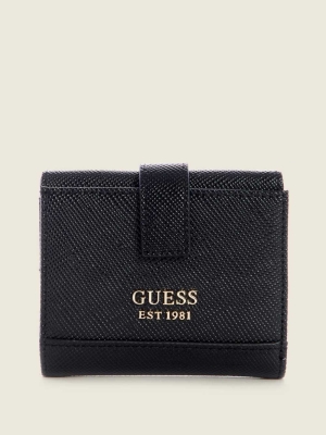 Black Women's GUESS Cordelia Petite Trifold Wallets | USA09ZITJH