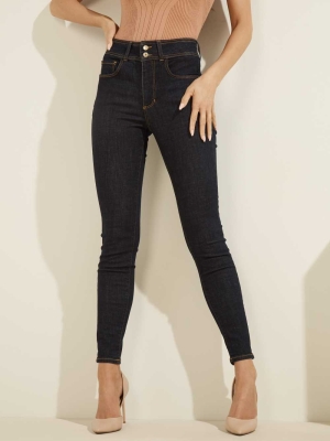 Black Women's GUESS Eco Shape Up Skinny Jeans | USA60NWJPU