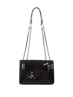 Black Women's GUESS Lida Convertible Crossbodies | USA63FTWHE