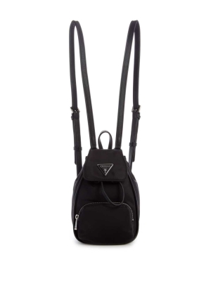 Black Women's GUESS Little Bay Mini Backpacks | USA94BMEZQ