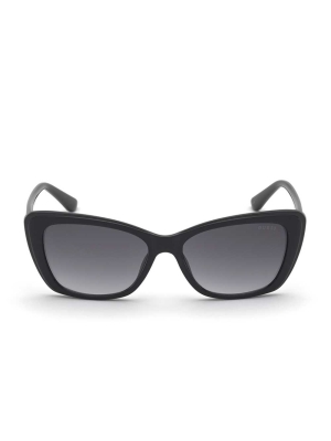 Black Women's GUESS Lori Cat-Eye Sunglasses | USA87OAJBZ