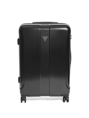 Black Women's GUESS Lustre 24" Spinner Suitcase Luggage | USA30HEVPD