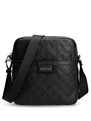 Black Women's GUESS Vezzola Quattro G Flat Crossbodies | USA46COQKI