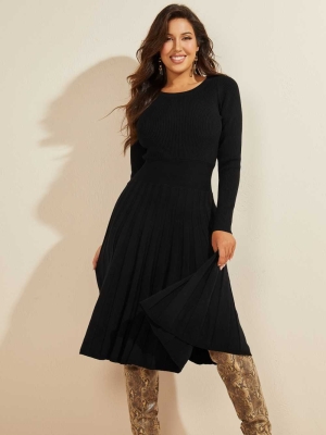 Black Women's GUESS Wavelength Dresses | USA73JFUDR