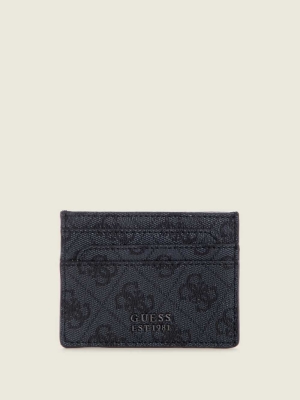 Blue Flower Women's GUESS Noelle Card Holder Wallets | USA39YSWUK