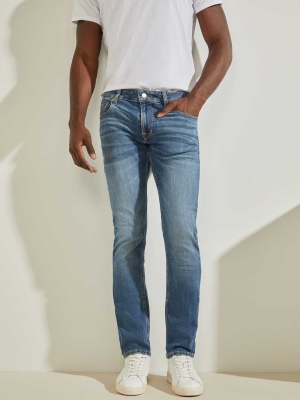 Blue Men's GUESS Slim Tapered Jeans | USA08MHXFW