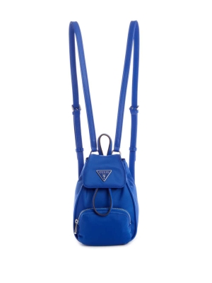 Blue Women's GUESS Little Bay Mini Backpacks | USA73SXQJV