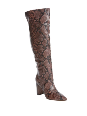 Brown Multicolor Snake Women's GUESS Ladie Snake Boots | USA19OJKZU