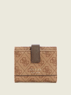 Brown Women's GUESS Cordelia Logo Small Trifold Wallets | USA48UBVEH