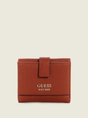 Brown Women's GUESS Cordelia Petite Trifold Wallets | USA17DVIPY