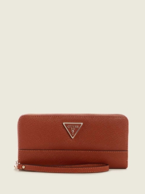 Brown Women's GUESS Cordelia Zip-Around Wallets | USA40IAZGW