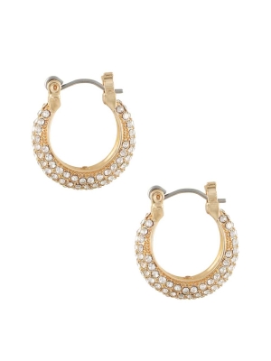 Gold Women's GUESS Gold-Tone Rhinestone Set Earrings | USA85REONA