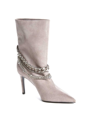 Green Women's GUESS Dasilde Chain Booties | USA48WSPKC