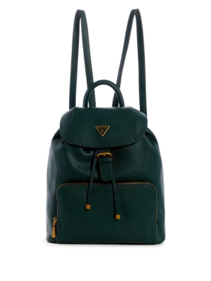 Green Women's GUESS Destiny Backpacks | USA75HLQWI