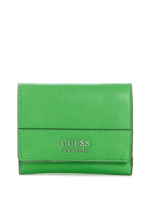 Green Women's GUESS Katey Trifold Wallets | USA86FDOYG