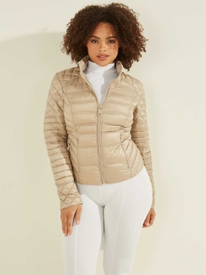 Grey Women's GUESS Orsola Packable Down Jackets | USA83LESMR