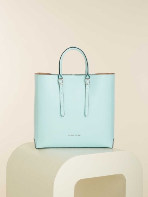 Light Blue Women's GUESS Lady Luxe Leather Totes | USA89QLHSP