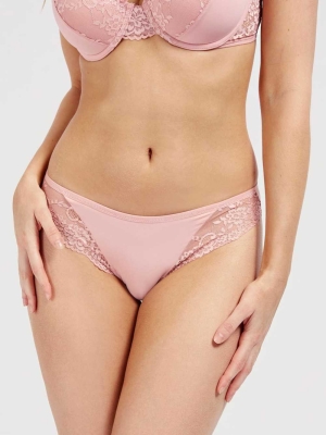 Light Pink Women's GUESS Lace Brief Panty Underwear | USA97CMLQJ