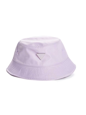 Light Pink Women's GUESS Logo Emblem Nylon Bucket Hats | USA37LJBUR