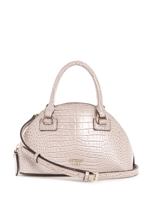 Light Pink Women's GUESS Shilah Small Dome Crossbodies | USA27XYOSE