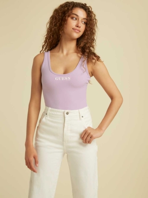 Light Purple Women's GUESS Originals Kit Bodysuit | USA17PYGJB