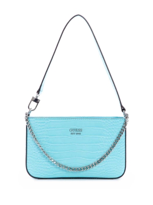 Light Turquoise Women's GUESS Katey Mini Shoulder Bags | USA02OSDUL