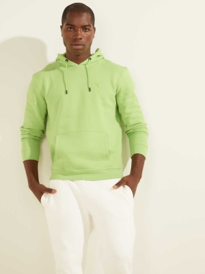 Mint Men's GUESS Eco Aldwin Hoodies | USA01MWNRS