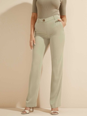 Mint Women's GUESS Maya Wide-Leg Genesis Pants | USA85OQLJX