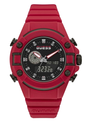 Multicolor Men's GUESS G Force Red Digital Watches | USA34UIQYA