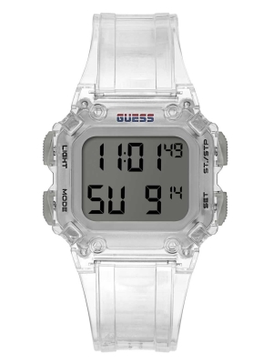 Multicolor Men's GUESS Stealth Clear Digital Watches | USA30FMQJU