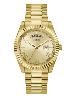 Multicolor Women's GUESS Gold-Tone Analog Watches | USA65XSJIC