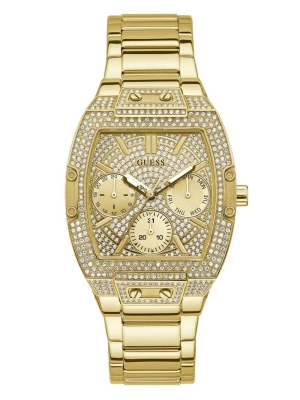 Multicolor Women's GUESS Gold-Tone Multifunction Watches | USA58RZMWV