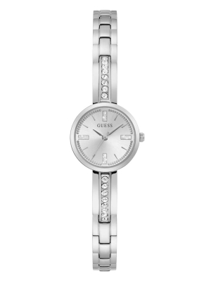 Multicolor Women's GUESS Sofia Silver-Tone Watches | USA48BODKX