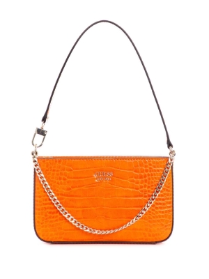 Orange Women's GUESS Katey Mini Shoulder Bags | USA07RAHBD