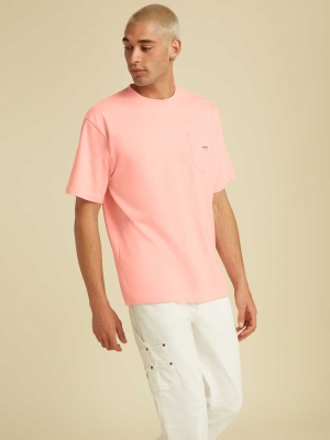 Pink Men's GUESS Originals Kit Pocket T-Shirts | USA48XVRWL