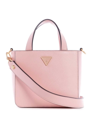 Pink Women's GUESS Layla Mini Totes | USA16HWYMB