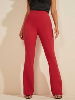 Red Women's GUESS Chloe Pants | USA43OZPTQ