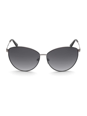 Silver Women's GUESS Nina Cat-Eye Sunglasses | USA95XNCES