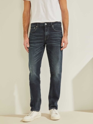 Wash Men's GUESS Eco Slim Tapered Jeans | USA01DBQIK