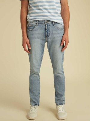 Wash Men's GUESS Originals Slim Straight Jeans | USA96UTBAF