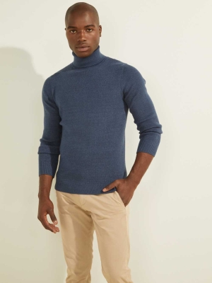 Wash Multicolor Men's GUESS Liam Ribbed Sweaters | USA81ZFAEO