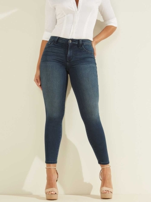 Wash Women's GUESS Eco 1981 High-Rise Skinny Jeans | USA73PRKTS