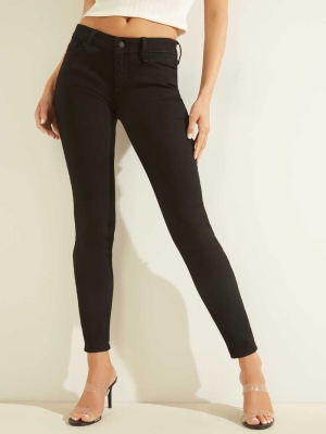 Wash Women's GUESS Eco Low-Rise Power Skinny Jeans | USA80VJRCM