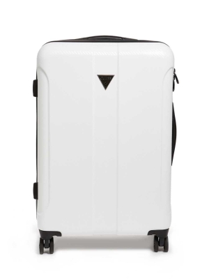 White Women's GUESS Lustre 24" Spinner Suitcase Luggage | USA13EBRXS