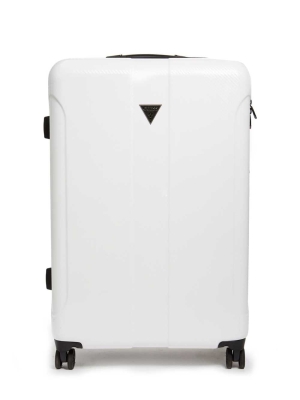 White Women's GUESS Lustre 28" Spinner Suitcase Luggage | USA09EJRLI