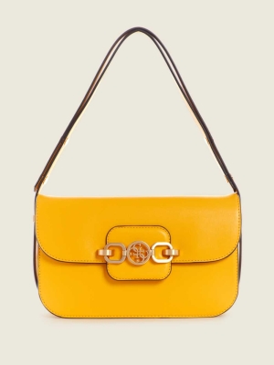 Yellow Women's GUESS Hensely Convertible Shoulder Bags | USA35ZNBYT